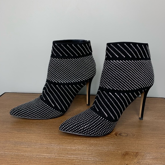 silver studded booties